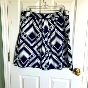 TALBOTS Navy & White Skirt, 14